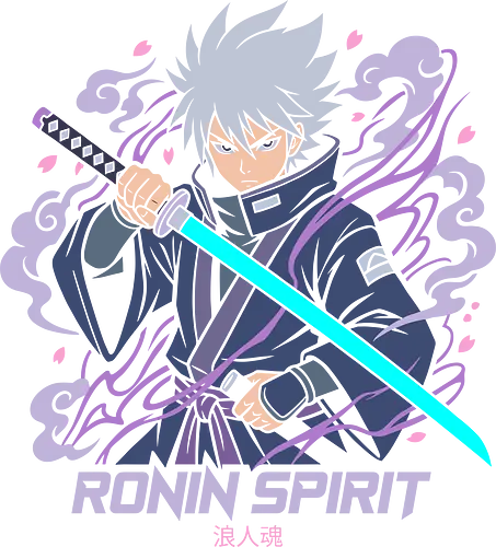 The Glowing Blade - anime swordsman shirt, glowing katana apparel, Japanese samurai streetwear, shonen anime fashion, cherry blossom anime design, neon cyberpunk ninja, otaku aesthetic clothing, anime warrior merch, Japanese text graphic shirt